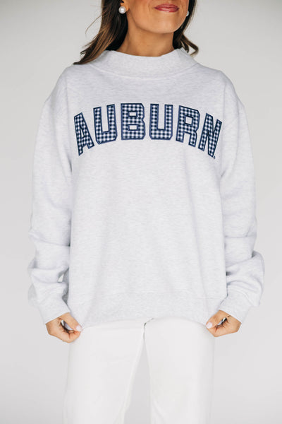 The Mallory Mockneck Auburn Gingham | Ash