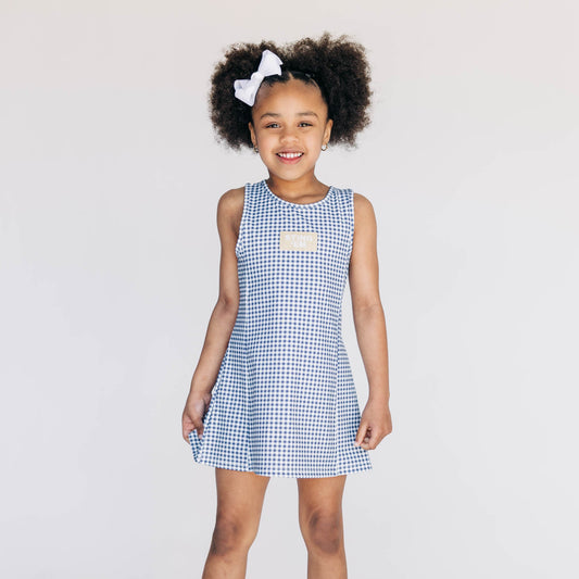 The Grace Gingham Dress Sting 'Em Woven Label | Youth Navy Gingham