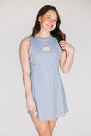 The Grace Gingham Dress Sting 'Em Woven Label | Navy Gingham