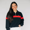 The Heather Half Zip Georgia | Black