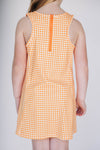 The Grace Gingham Dress Go Vols Woven Label | Youth Bright Orange Gingham