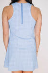 The Grace Gingham Dress Go Big Blue Woven Label | Royal