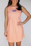 The Grace Gingham Dress Fight Tigers Woven Label | Orange Gingham