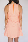 The Grace Gingham Dress Fight Tigers Woven Label | Orange Gingham