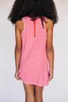 The Grace Gingham Dress Roll Tide Woven Label | Youth Crimson Gingham