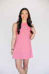 The Grace Gingham Dress Boomer Sooners Woven Label | Crimson Gingham