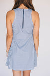 The Grace Gingham Dress Hotty Toddy Woven Label | Navy Gingham