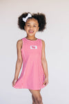The Grace Gingham Dress Roll Tide Woven Label | Youth Crimson Gingham