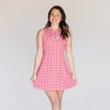 The Grace Gingham Dress Roll Tide Woven Label | Crimson Gingham
