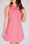 The Grace Gingham Dress Roll Tide Woven Label | Crimson Gingham