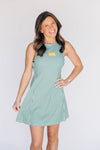 The Grace Gingham Dress Sic 'Em Bears Woven Label | Green Gingham