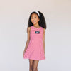 The Grace Gingham Dress Wooo Pig Woven Label | Youth Crimson Gingham