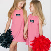 The Grace Gingham Dress Go Dawgs Woven Label | Youth Bright Red Gingham