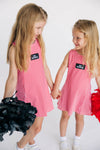 The Grace Gingham Dress Go Dawgs Woven Label | Youth Bright Red Gingham