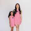 The Grace Gingham Dress Wooo Pig Woven Label | Crimson Gingham