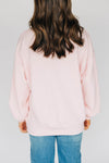The Mallory Crewneck Arkansas Applique | Light Pink