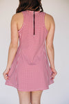 The Grace Gingham Dress Spurs Up Woven Label | Deep Red Gingham