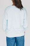 The Mallory Crewneck Ole Miss Applique | Ice Blue