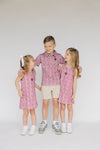 The Grace Texas A&M Pattern Dress  | Youth Maroon