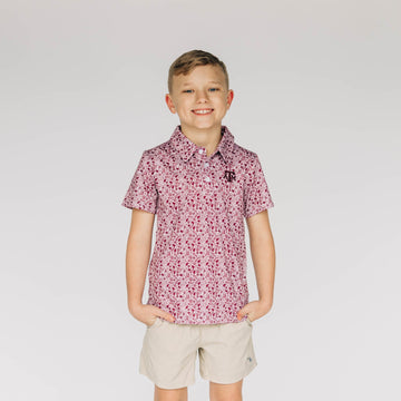 The James Polo Texas A&M | Toddler & Youth Deep Maroon