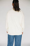 The Madi Classic Mockneck Aggies Applique | Bone