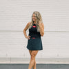 The Alli Airy Tank Roll Tide Woven Label | Black