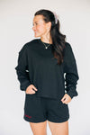 The Lexie Lounge Top Georgia | Black