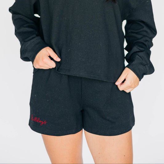 The Lexie Lounge Shorts Georgia | Black