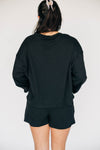 The Lexie Lounge Top Georgia | Black