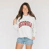 The Madi Classic Mockneck Georgia Applique | Ash