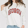 The Madi Classic Mockneck Georgia Applique | Youth Ash