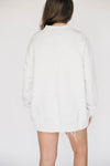 The Madi Classic Mockneck Georgia Applique | Ash
