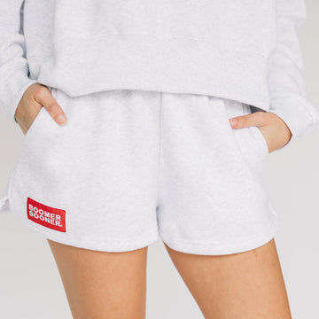 The Becca Shorts Boomer Sooner Woven Label | Ash