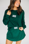 The Alli Tennis Skort Go Green Go White Woven Label | Dark Green