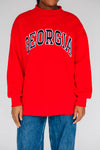 The Madi Classic Mockneck Georgia Applique | Bright Red