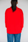 The Madi Classic Mockneck Georgia Applique | Bright Red