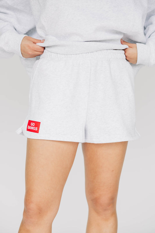 The Becca Shorts Go Dawgs Woven Label | Ash