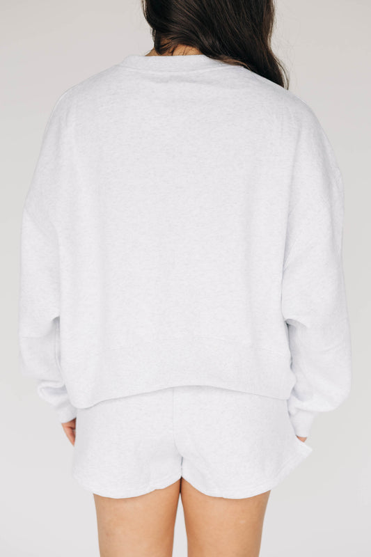 The Becca Boxy Shorts Fear the Spear Woven Label | Ash