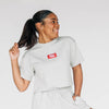 The Kristen Airy Tee Roll Tide Woven Label | Heather Grey