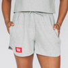 The Kristen Airy Lounge Shorts Roll Tide Woven Label | Heather Grey