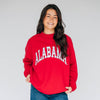 The Madi Classic Mockneck Alabama Applique | Crimson