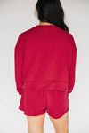 The Ava Airy Shorts Roll Tide Woven Label | Crimson