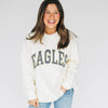 The Madi Classic Mockneck Eagles Applique | Bone