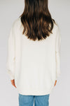 The Madi Classic Mockneck Eagles Applique | Bone