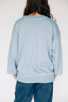 The Mallory Crewneck Eagles Applique | Denim