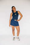 The Alli Airy Tank  Hail Southern Woven Label | Navy