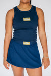 The Alli Airy Tank  Hail Southern Woven Label | Navy