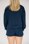 The Ava Airy Crewneck Hail Southern Woven Label | Navy
