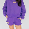 The Becca Shorts Geaux Tigers Woven Label | Purple