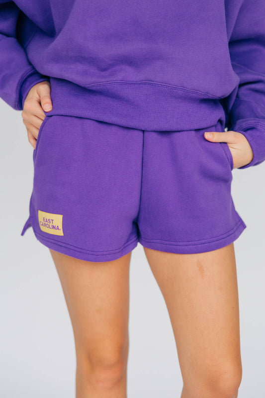 The Becca Shorts East Carolina (ECU) Woven Label | Purple